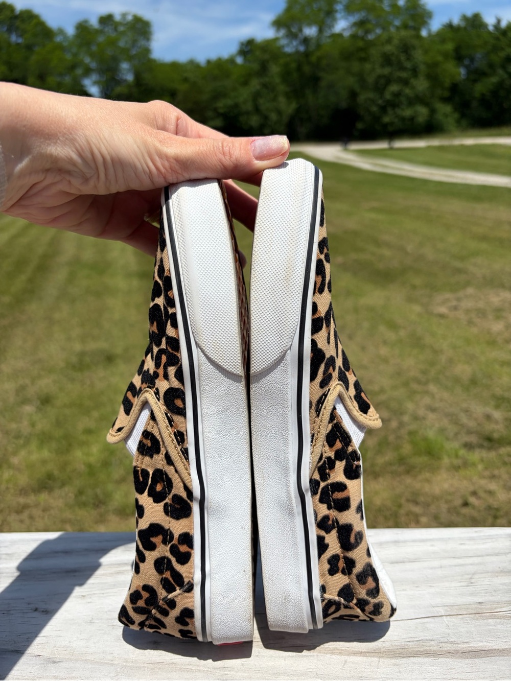 Vans Slip-On Leopard Print Slip On Shoes/Sneaker WM’s US S7.5 & Men’s US 6 Used - Picture 10 of 13
